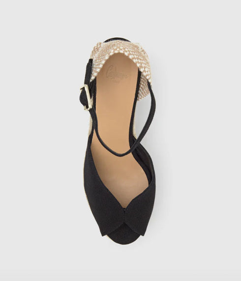 Bianca Espadrille Wedge - Black